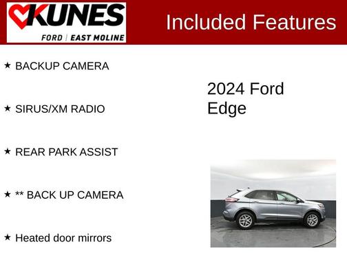 Silver Metallic 2024 Ford Edge SEL