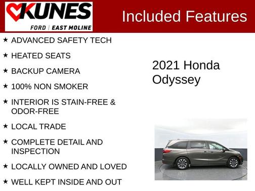 Lunar Silver Metallic 2021 Honda Odyssey EX-L
