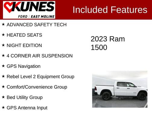 Bright White Clearcoat 2023 RAM 1500 Rebel