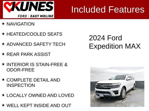 Oxford White 2024 Ford Expedition Max Limited