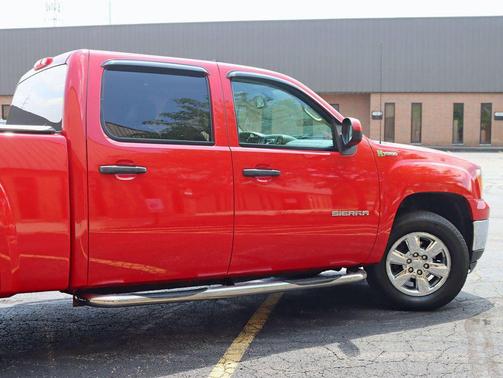 Fire Red 2010 GMC Sierra 1500 Hybrid 4WD Crew Cab 143.5' 3HB