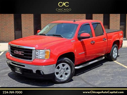 Fire Red 2010 GMC Sierra 1500 Hybrid 4WD Crew Cab 143.5' 3HB