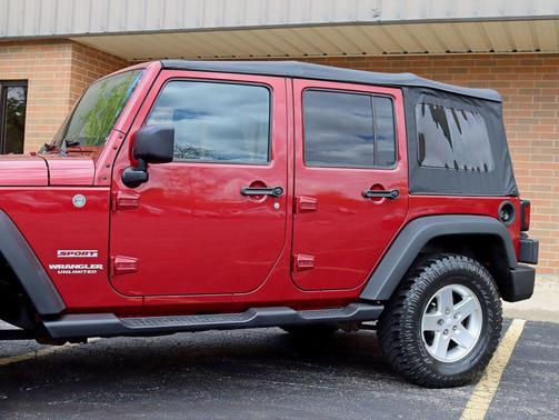 Deep Cherry Red Crystal Pearl 2013 Jeep Wrangler Unlimited Sport