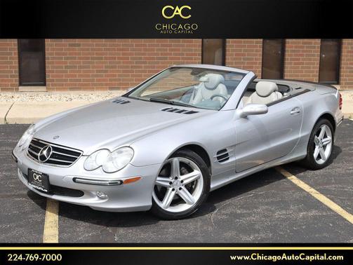 Brilliant Silver Metallic 2005 Mercedes-Benz SL-Class SL500 2dr Roadster 5.0L