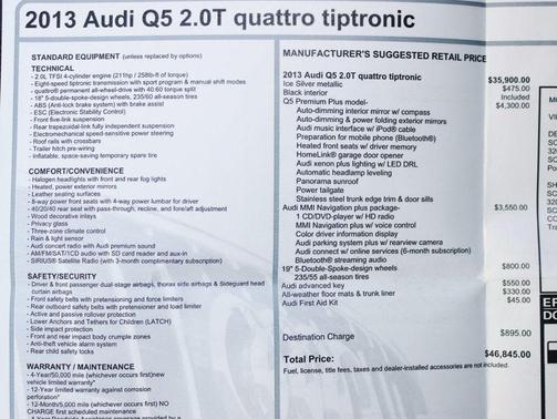 2013 Audi Q5 2.0T Premium Plus