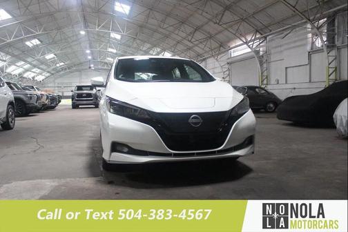 Pearl White Tricoat 2023 Nissan Leaf SV PLUS 60 kWh