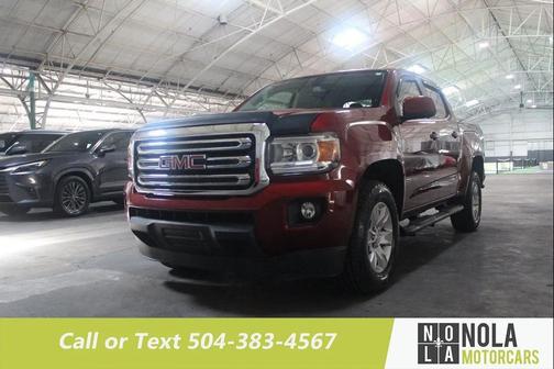 Red 2018 GMC Canyon SLE