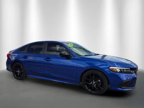 Aegean Blue Metallic 2022 Honda Civic Sport