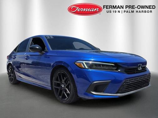 Aegean Blue Metallic 2022 Honda Civic Sport