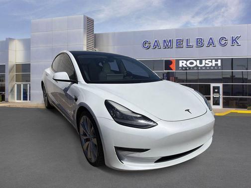 Pearl White Multi-Coat 2018 Tesla Model 3 Long Range