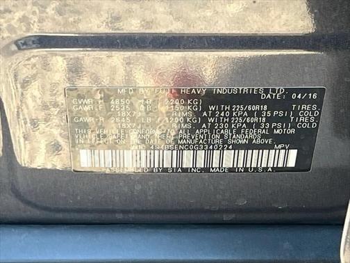 2016 Subaru Outback 3.6R Limited