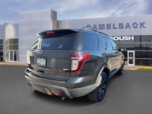 White Platinum Metallic Tri-Coat 2015 Ford Explorer Sport