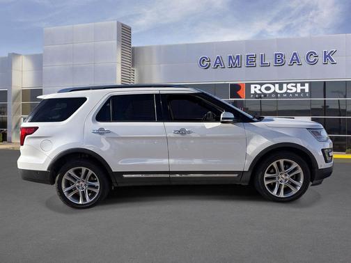 White Platinum Metallic Tri-Coat 2016 Ford Explorer Limited