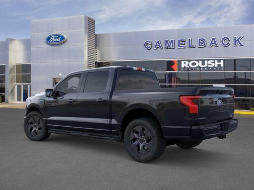 Agate Black Metallic 2025 Ford F-150 Lightning Flash