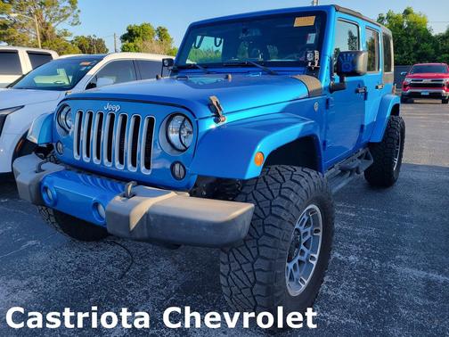 Hydro Blue Pearlcoat 2016 Jeep Wrangler Unlimited Sahara