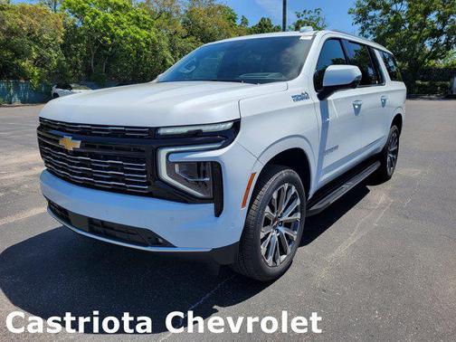 Polar White Tricoat 2026 Chevrolet Suburban High Country, RWD