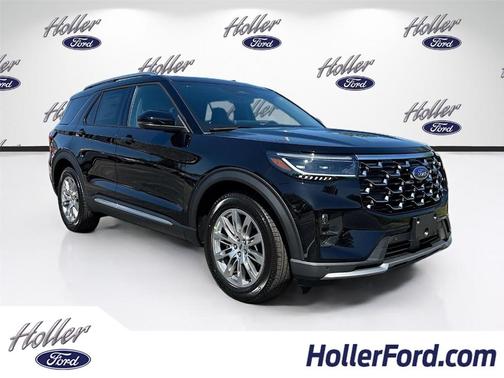 Agate Black Metallic 2026 Ford Explorer Platinum