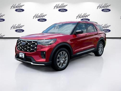 Red Metallic 2026 Ford Explorer Platinum