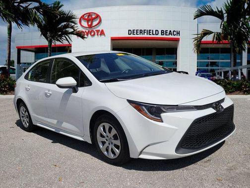 White 2022 Toyota Corolla LE