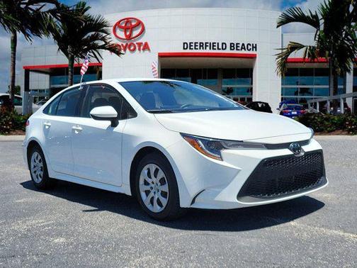 White 2022 Toyota Corolla LE