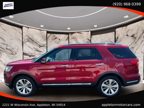 Red 2019 Ford Explorer Limited