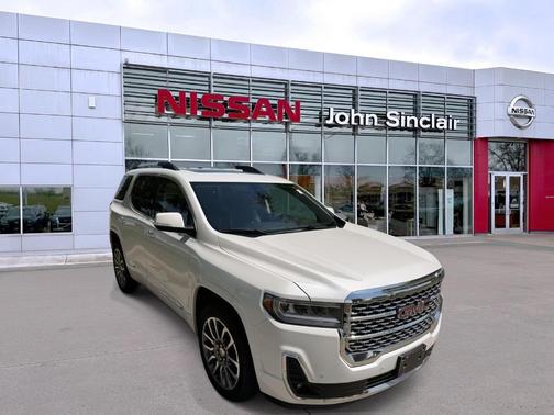 White Frost Tri-Coat 2020 GMC Acadia Denali