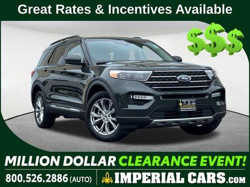 Forged Green Metallic 2023 Ford Explorer XLT