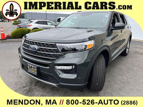 Forged Green Metallic 2023 Ford Explorer XLT