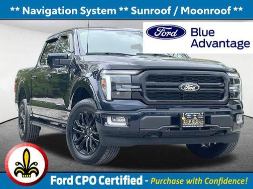 Antimatter Blue Metallic 2024 Ford F-150 Lariat