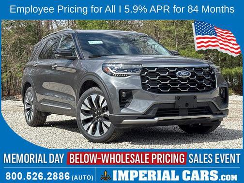 Carbonized Gray Metallic 2026 Ford Explorer Platinum