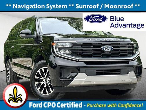 Agate Black Metallic 2025 Ford Expedition Max Platinum