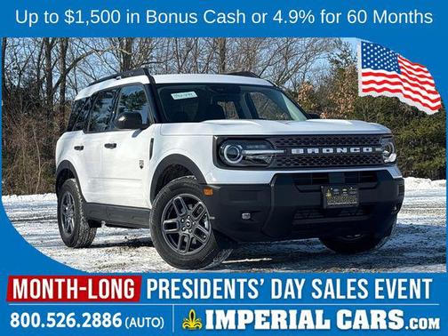 Oxford White 2025 Ford Bronco Sport Big Bend SUV