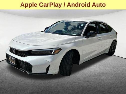Platinum White Pearl 2025 Honda Civic Sport