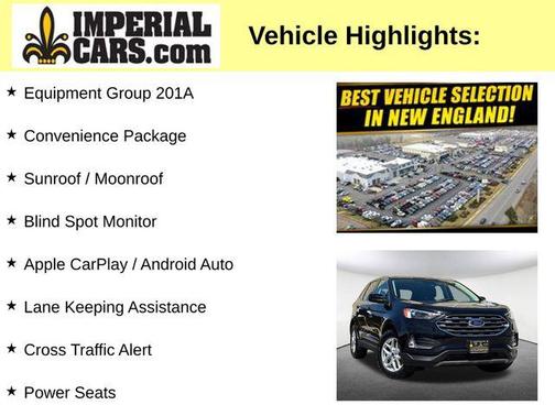 Agate Black Metallic 2022 Ford Edge SEL
