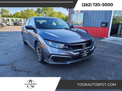Modern Steel Metallic 2021 Honda Civic LX Sedan
