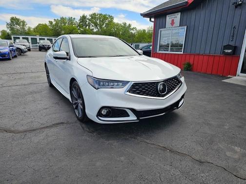 Platinum White Pearl 2019 Acura TLX Technology