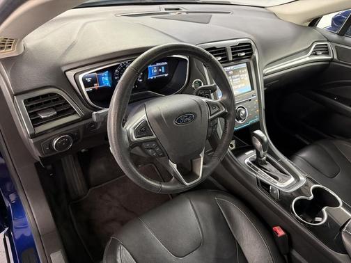 Blue 2015 Ford Fusion Titanium