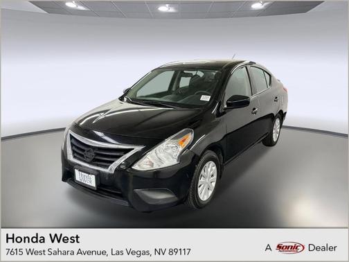 Black 2017 Nissan Versa 1.6 S+