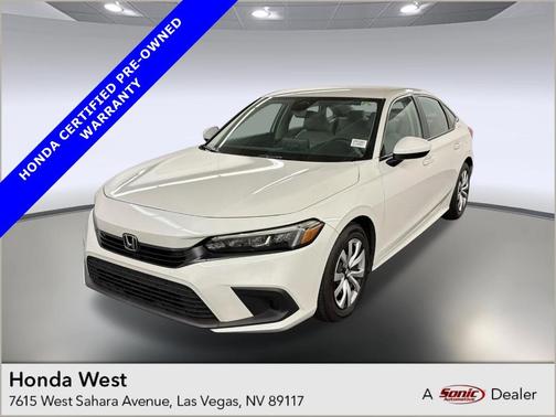 White 2024 Honda Civic LX