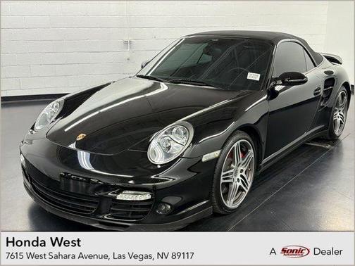 Black 2008 Porsche 911 Turbo Cabriolet