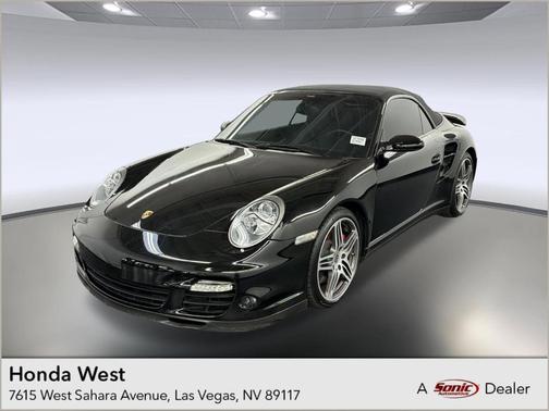 Black 2008 Porsche 911 Turbo Cabriolet