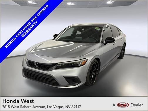 Silver 2022 Honda Civic Sport