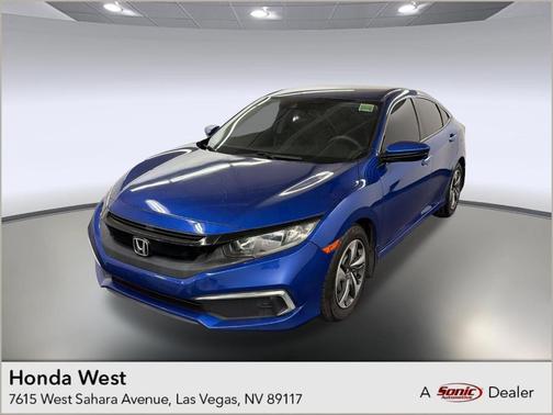 Blue 2020 Honda Civic LX
