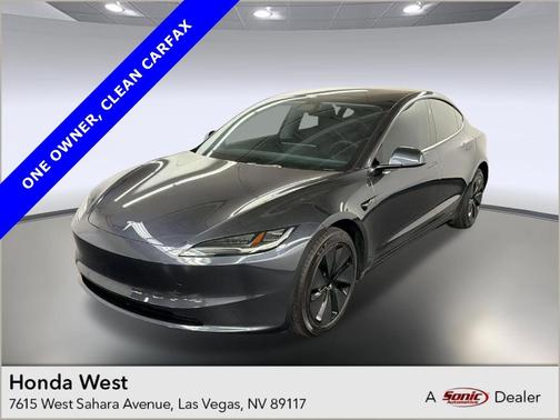 Stealth Gray 2025 Tesla Model 3 Long Range