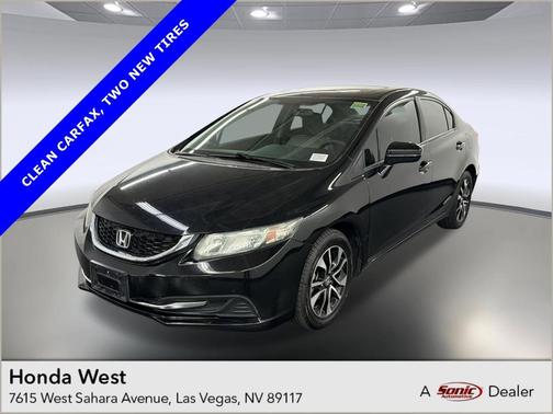 Black 2014 Honda Civic EX