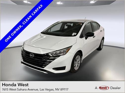 Cloud White 2025 Nissan Versa S