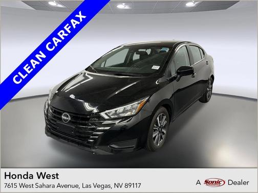 Black 2025 Nissan Versa 1.6 SV