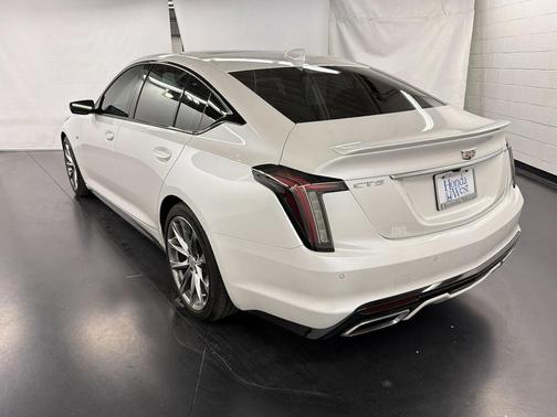 Crystal White Tri-Coat 2023 Cadillac CT5 Sport RWD