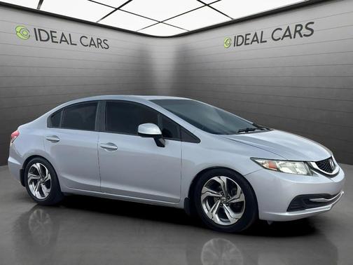 Alabaster Silver Metallic 2013 Honda Civic LX