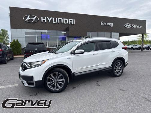 Platinum White Pearl 2021 Honda CR-V Hybrid Touring